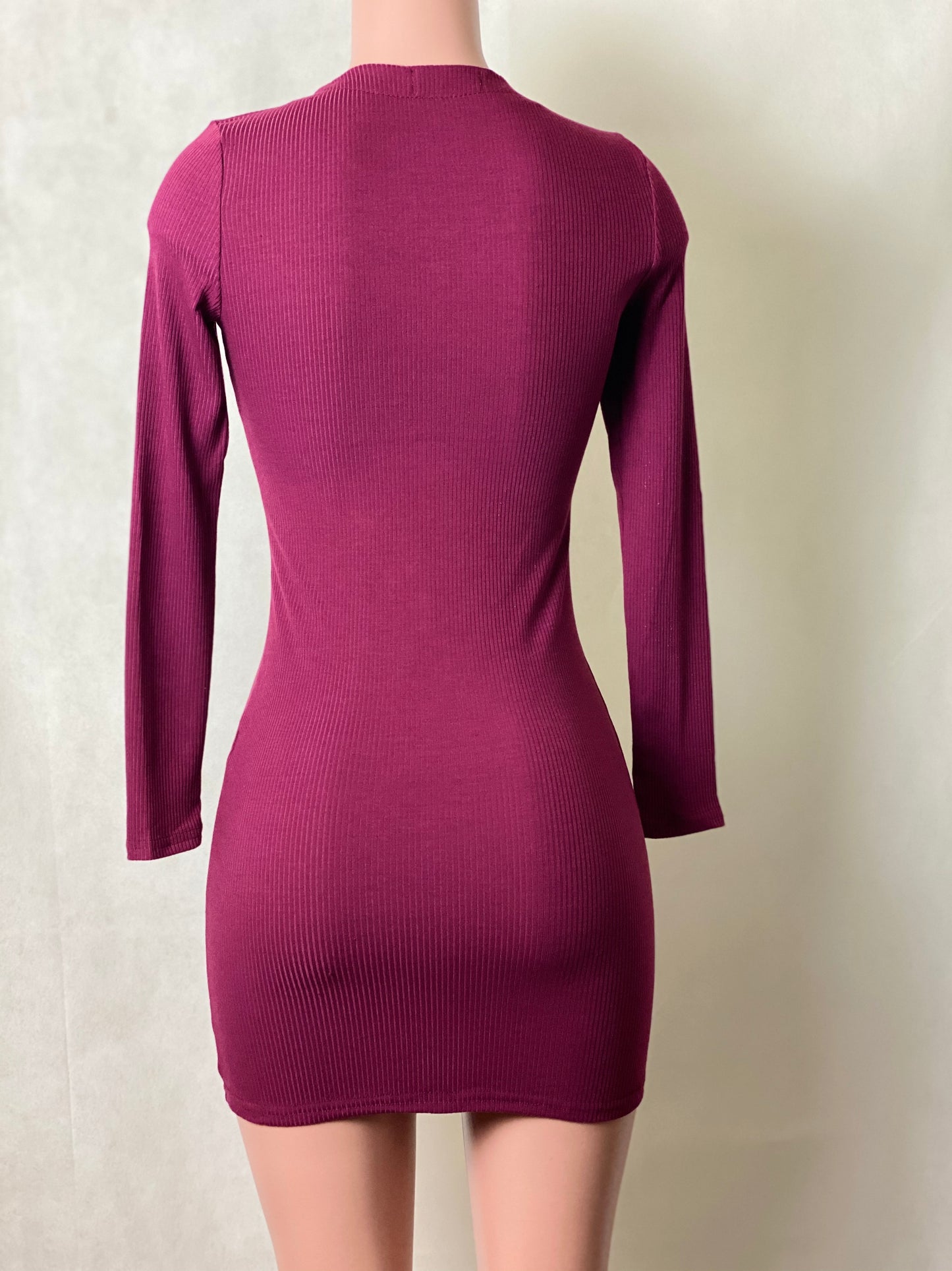 Karen Dress - Burgundy