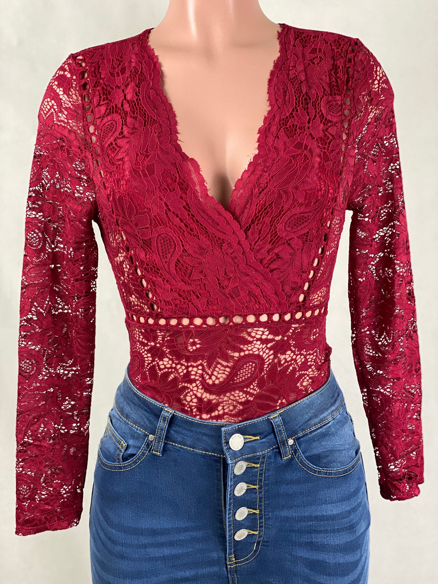 Night Out Bodysuit - Red