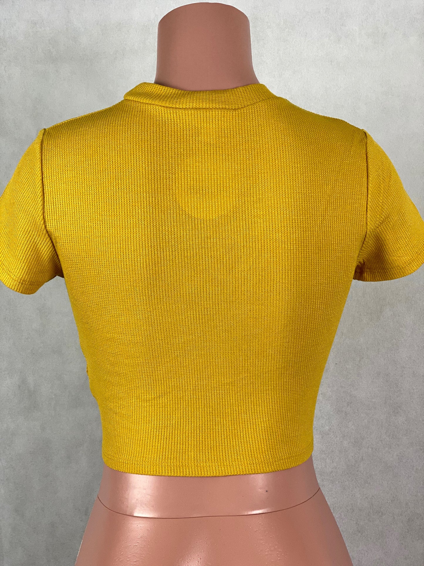 Joanna Crop Top - Mustard