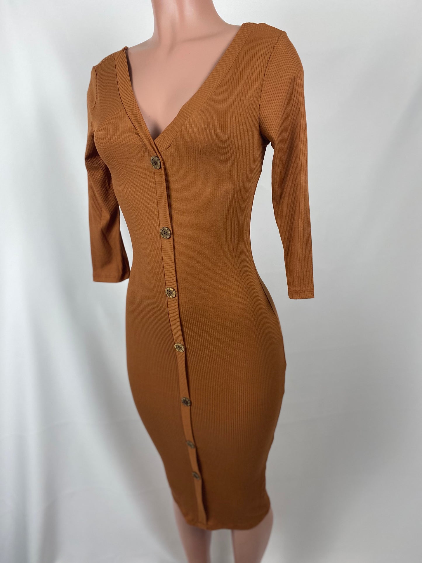 Carmen Dress - Rust